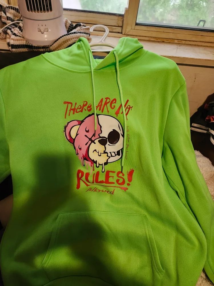 Green Bear Skull Hoodie thumbnail