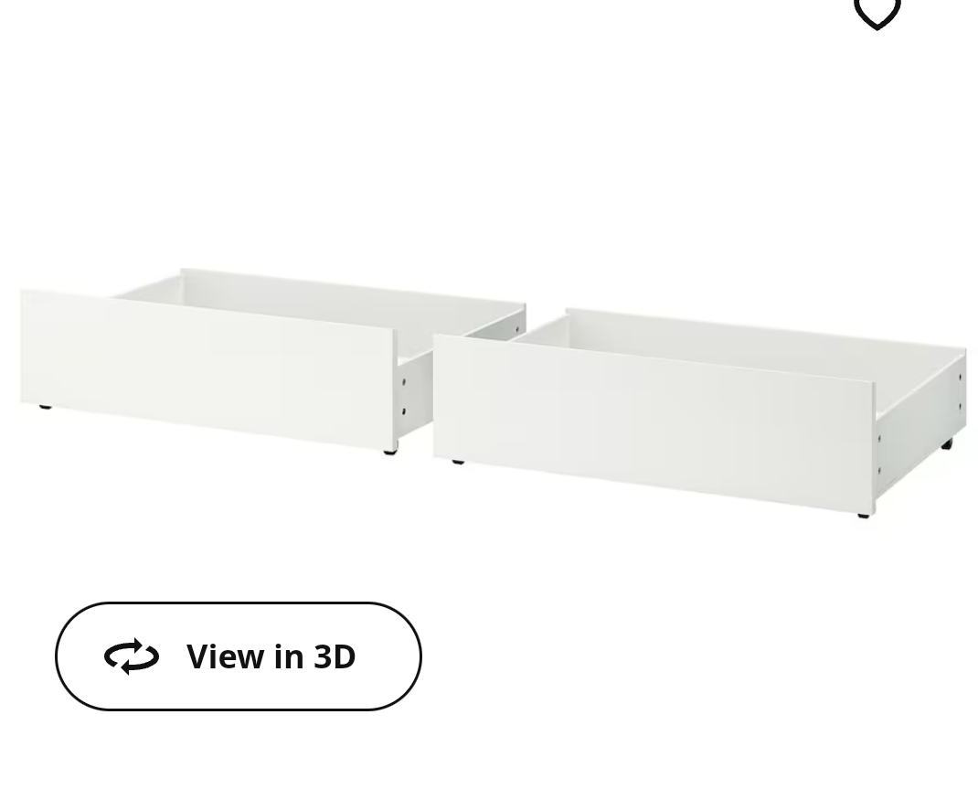 4 x IKEA MALM Underbed Storage Drawers - photo 2