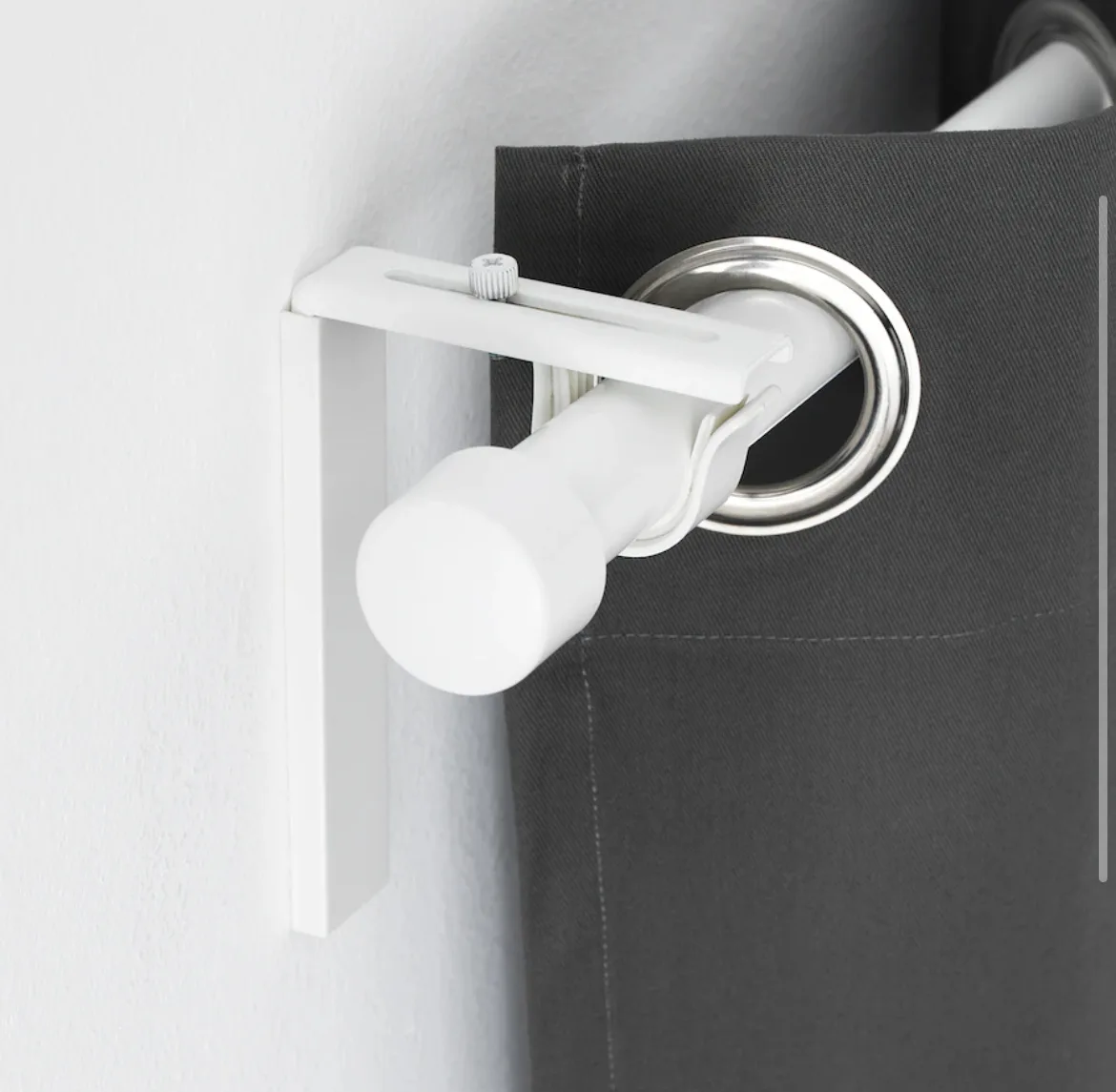 4 Ikea Wall / Ceiling Curtains White Brackets 🧡 image indicator(4)