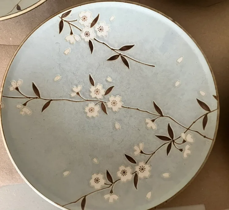 Set of 5 Floral Dinner Plates image indicator(2)