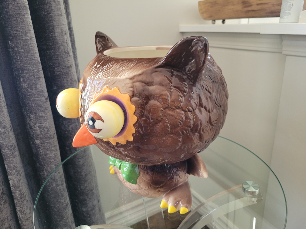 Ceramic Halloween Owl Candy Bowl - photo 2