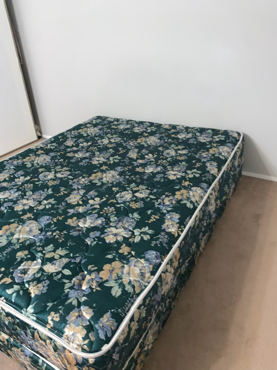 Queen Bed Mattress and Box Spring with Bed Frame - photo 2
