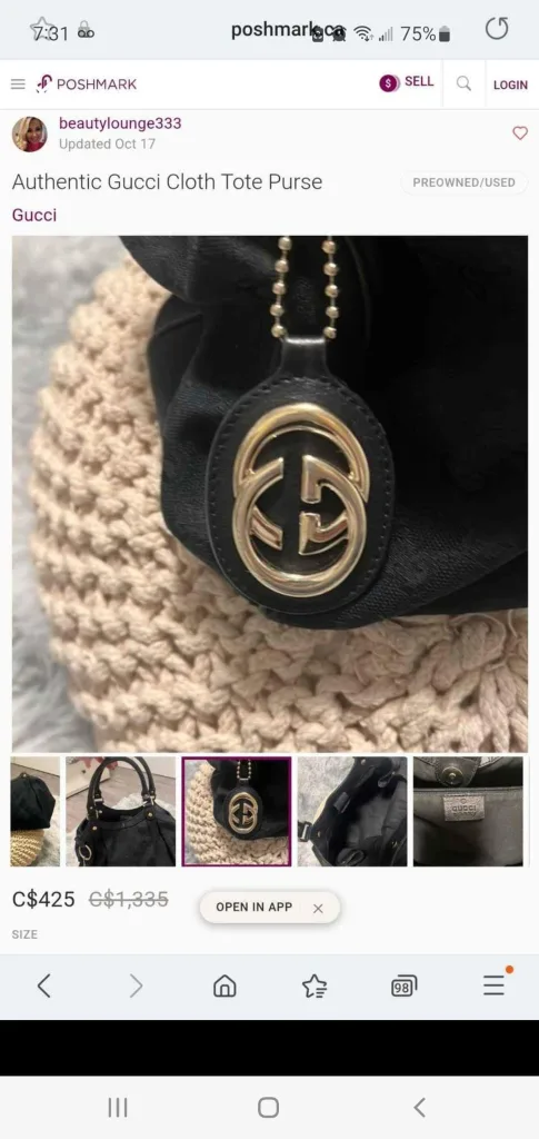 Gucci Tote Bag image indicator(6)