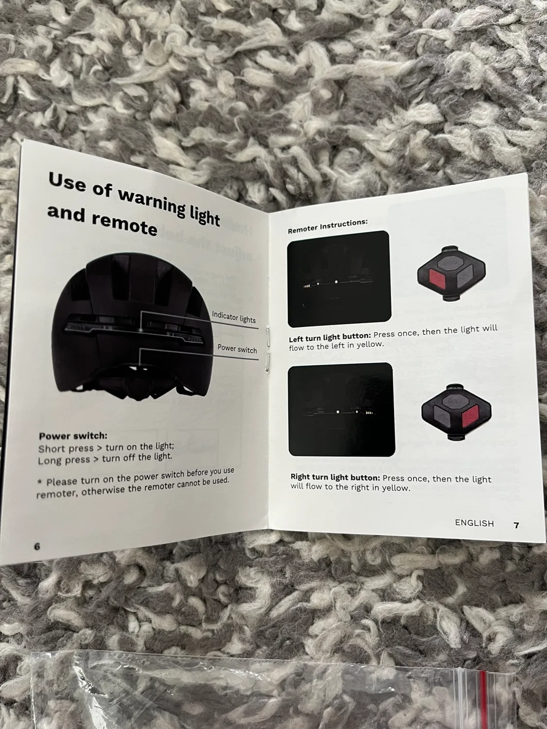 Smart Helmet with warning lights signal image indicator(4)