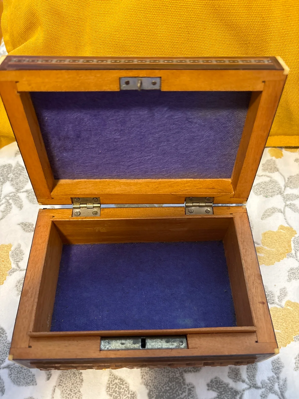 Intricately Carved Wooden Box image indicator(3)