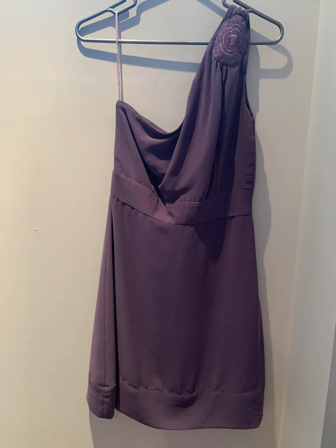 Purple One Shoulder Dress thumbnail