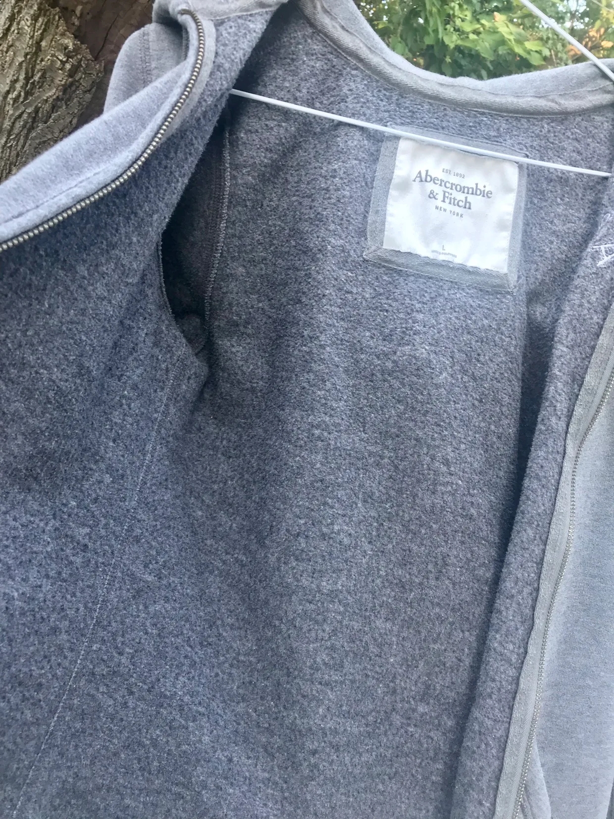 Abercrombie & Fitch Grey Hoodie image indicator(3)