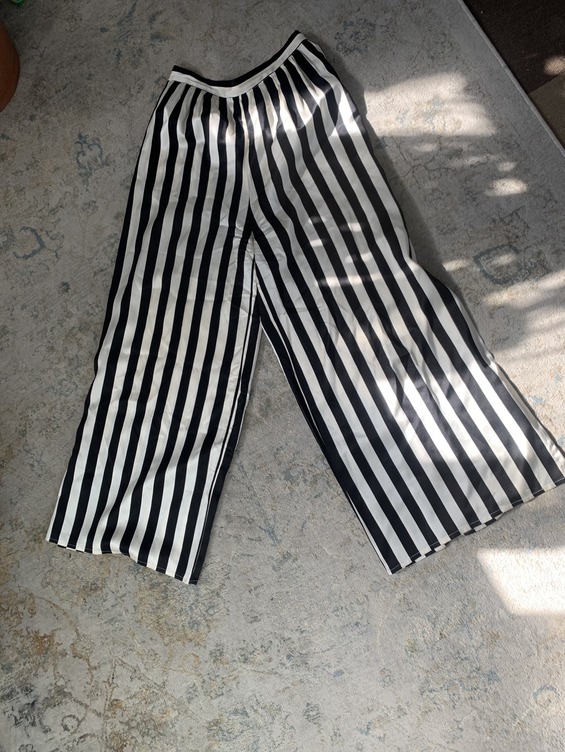 Paul Stanley Collection Black & White Striped Silk Pants - photo 3