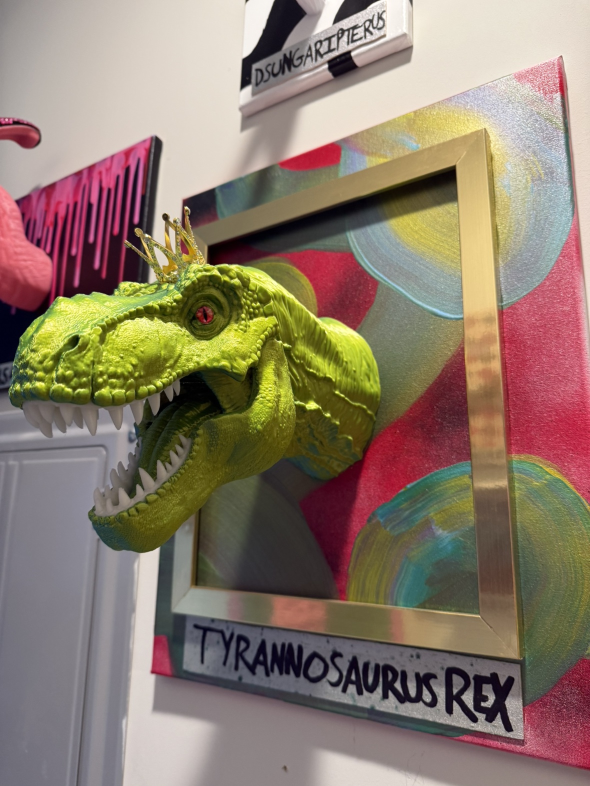 Tyrannosaurus Rex 3D printed bust wall art - photo 3
