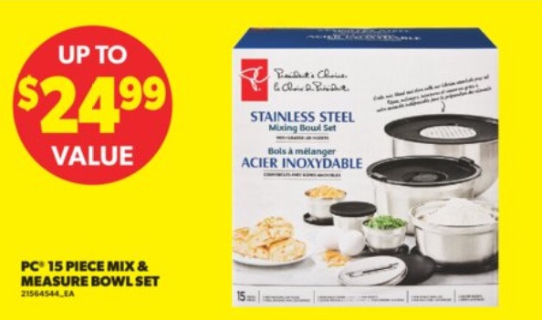 President's Choice Stainless Steel Mixing Bowls **NEW IN BOX** - photo 3
