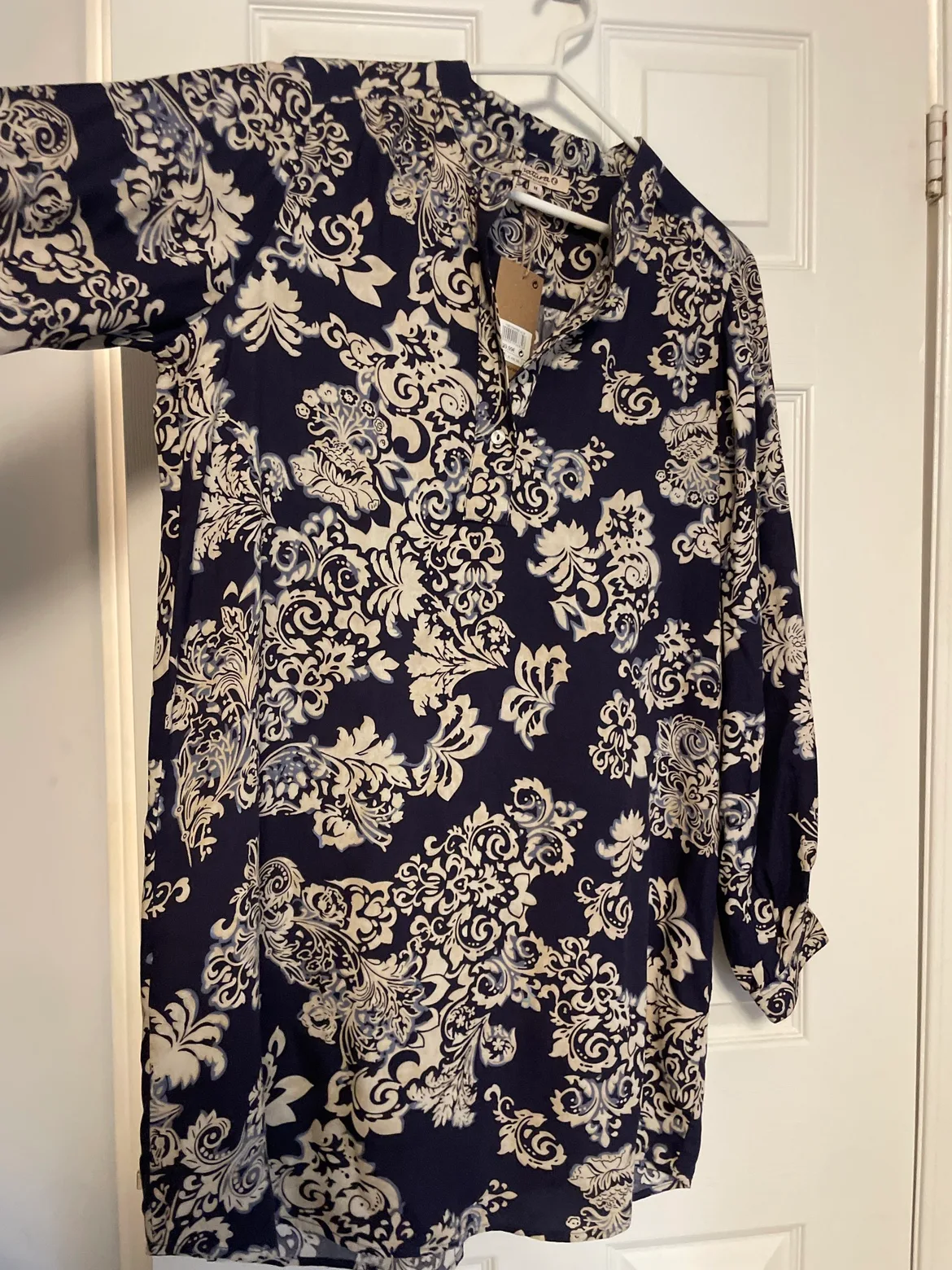 Navy & Cream shirt dress image indicator(2)