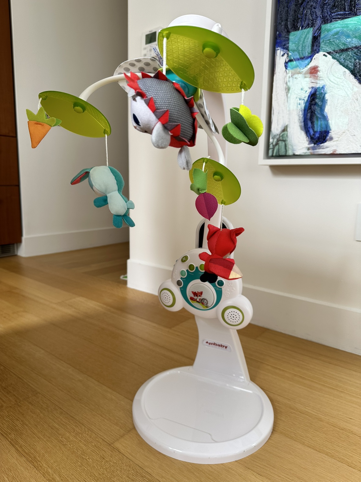 Tiny Love Mobile w floor stand and black&white toys - photo 2