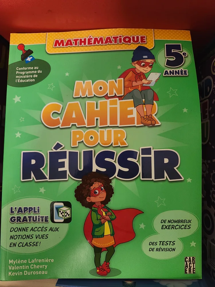 Mon Cahier Pour Réussir - Mathématique 5e Année thumbnail