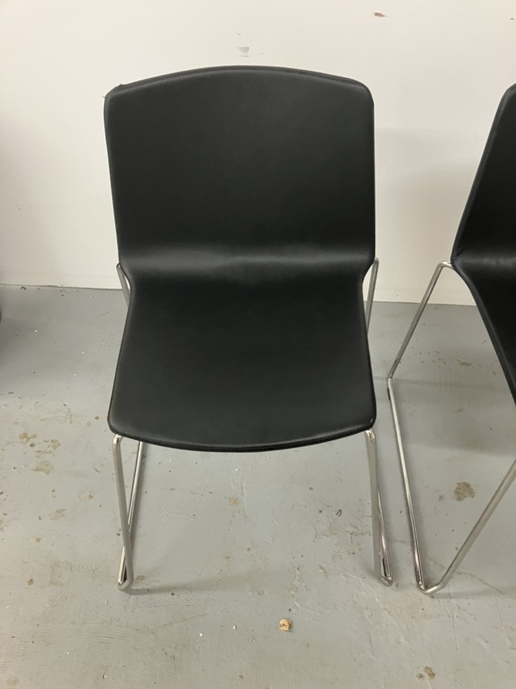 Set of 4 Black Dining Chairs - photo 5