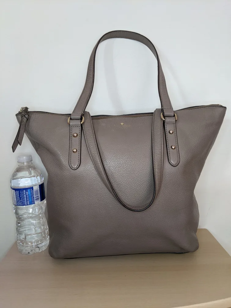 Kate Spade Larchmont Avenue Penny Gray Pebbled Large Leather image indicator(3)