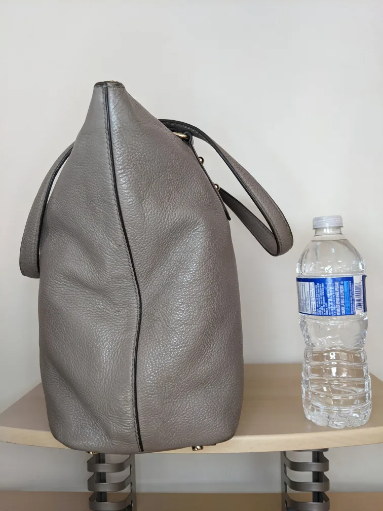 Kate Spade Larchmont Avenue Penny Gray Pebbled Large Leather image indicator(8)