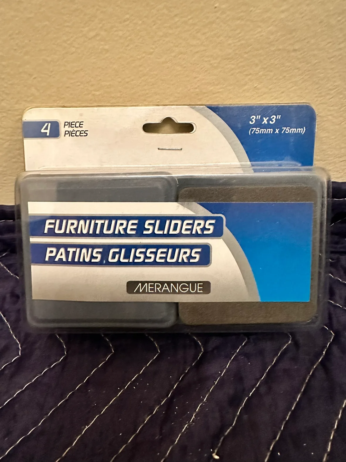Furniture Sliders 3" x 3" NEW 2 Packs thumbnail