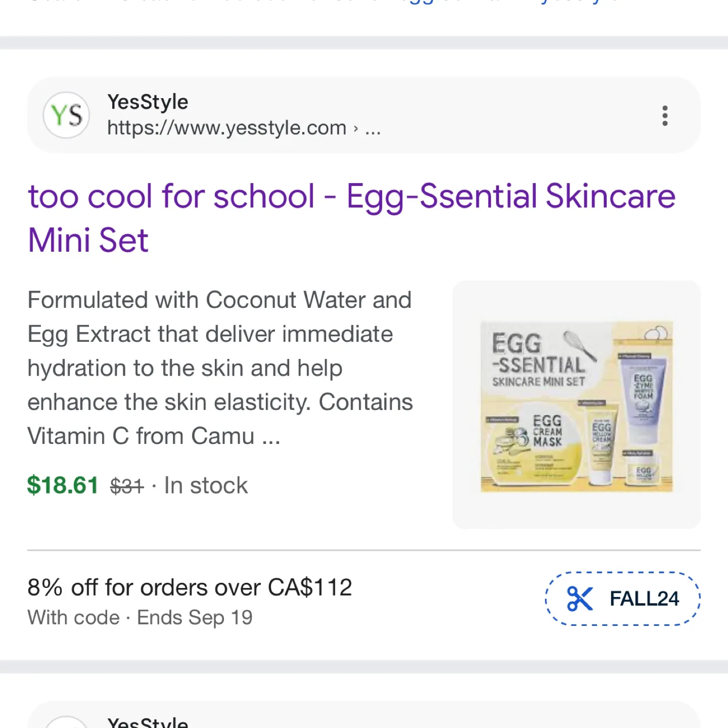 Too Cool for School - Egg-Sential Skincare Mini Set image indicator(4)
