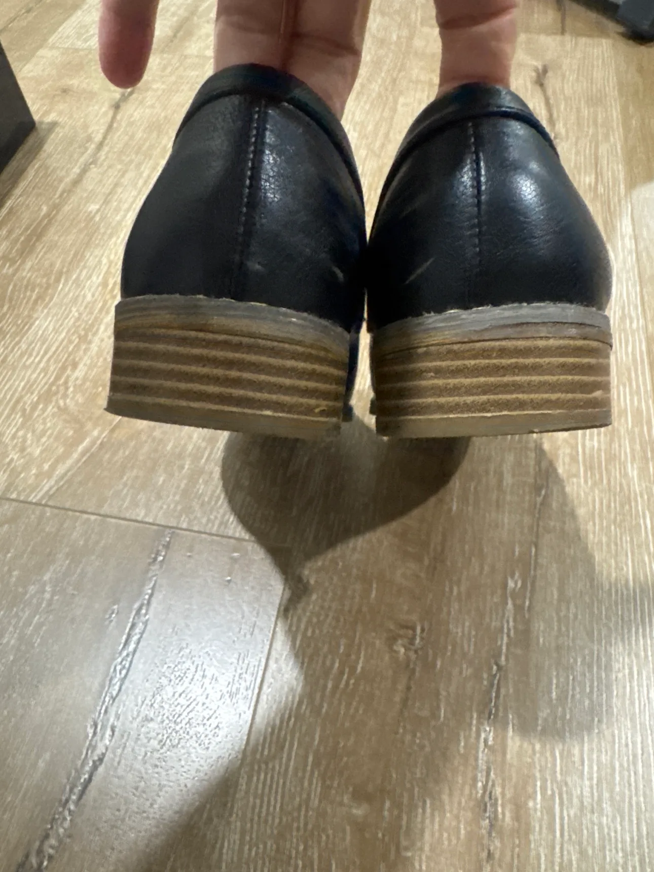 Black Leather Loafers image indicator(3)