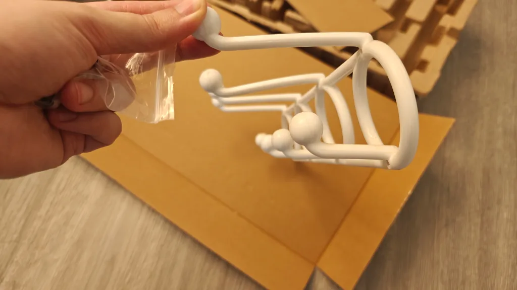 White Plastic Hook Rack #freecycle image indicator(3)