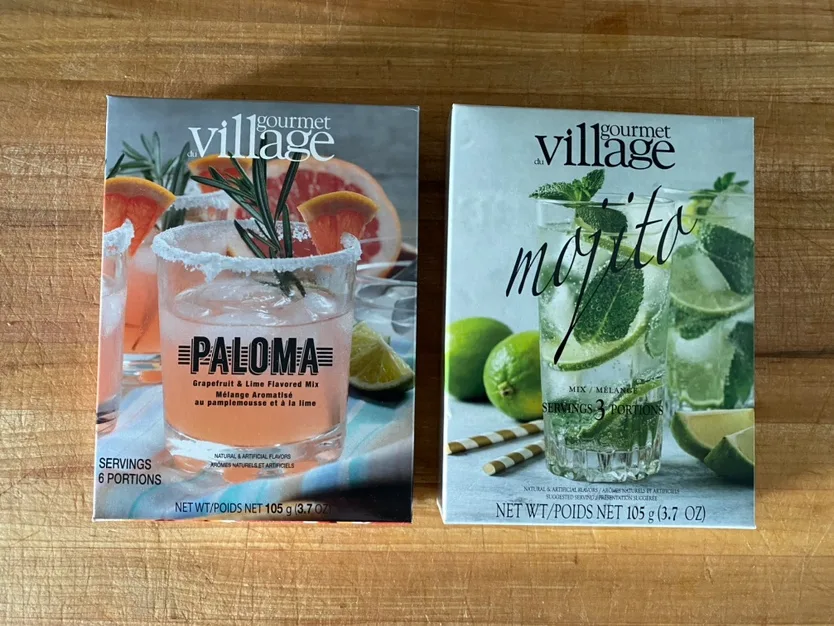 Gourmet Village Paloma and Mojito Cocktail Mixes thumbnail