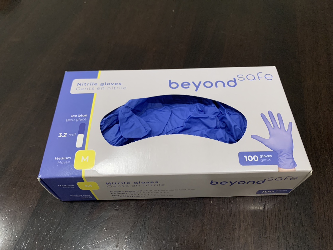 BeyondSafe Nitrile Gloves, Medium