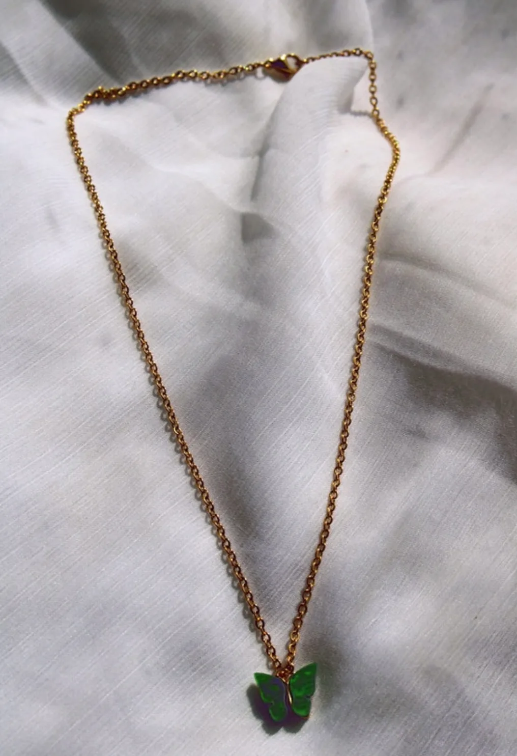 Green Butterfly Necklace image indicator(2)