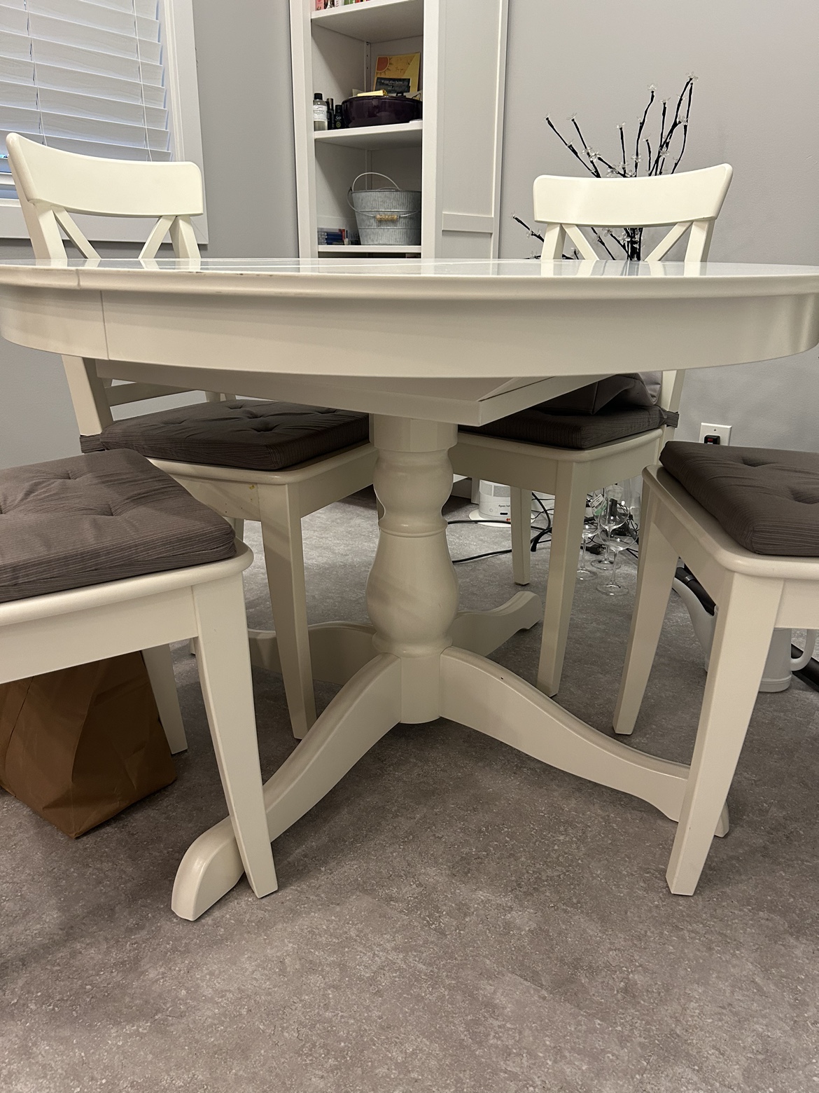 IKEA INGATORP Extendable table, white, (43 1/4/61 ") - photo 2