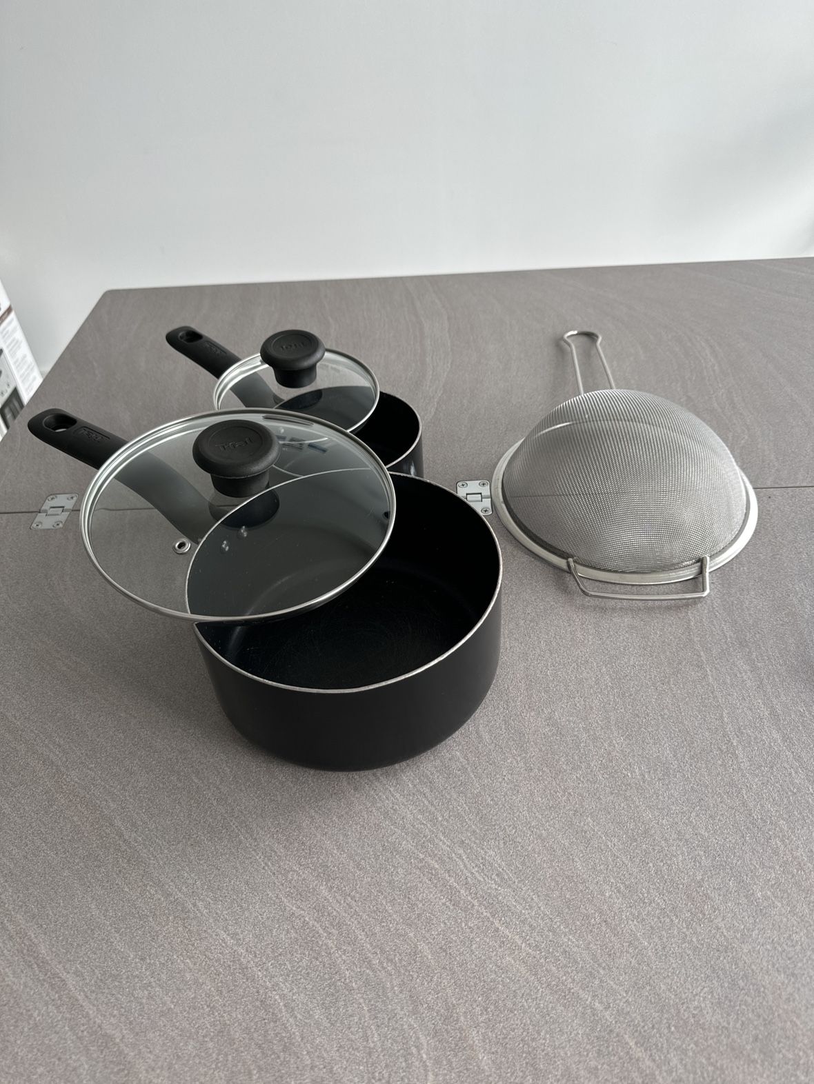 Tefal Saucepan Set + Colander