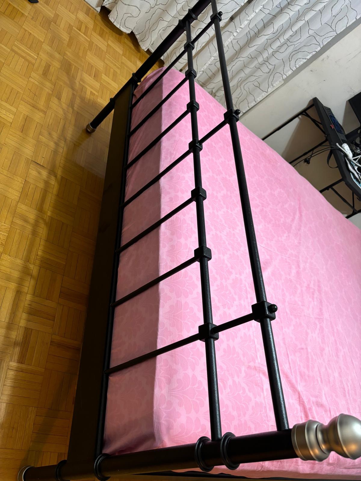 Black Metal Bed Frame - photo 3
