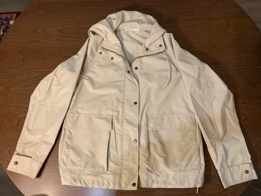 Uniqlo Beige Khaki Jacket Small thumbnail