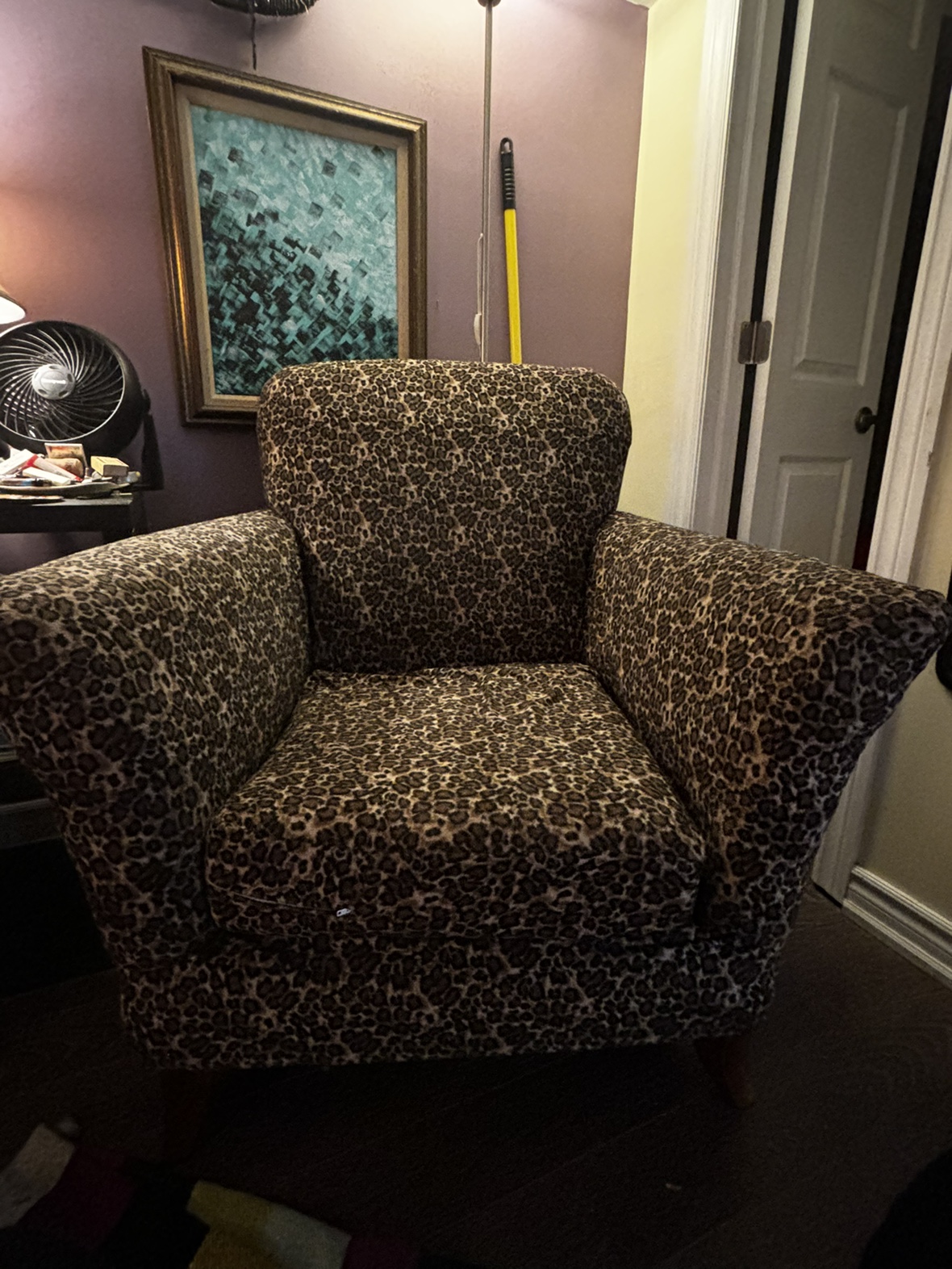 Leopard Print Armchair