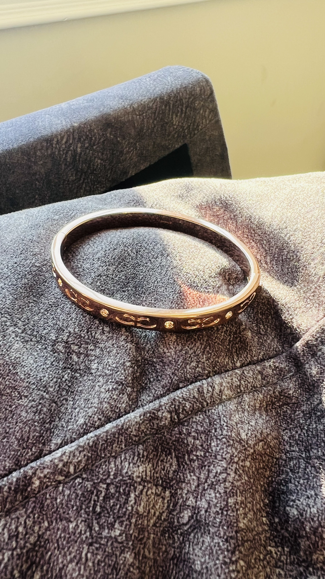 Coach Rose Gold Bangle