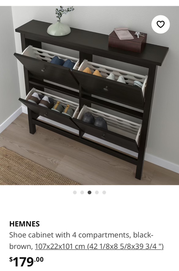 Ikea Hemnes Shoe Cabinet - photo 2