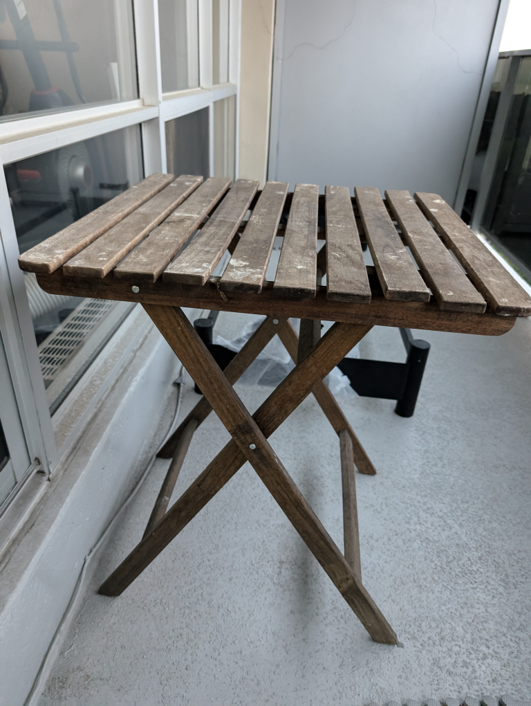 Folding Wooden Table - photo 2