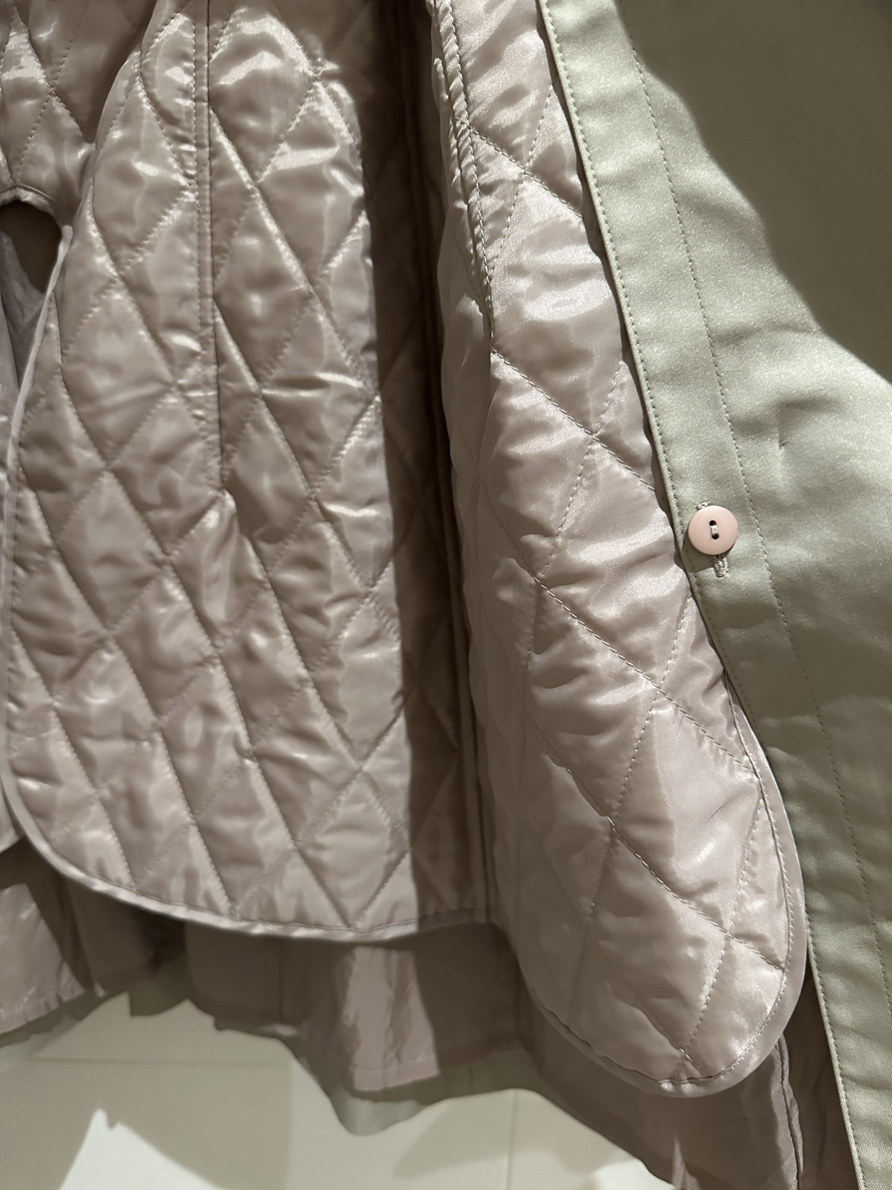 Fox Fur Collar Trench Coat - photo 3
