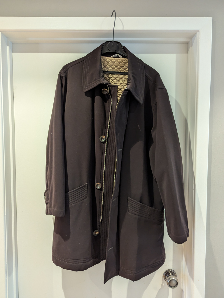 Men's Dark Brown Car Coat