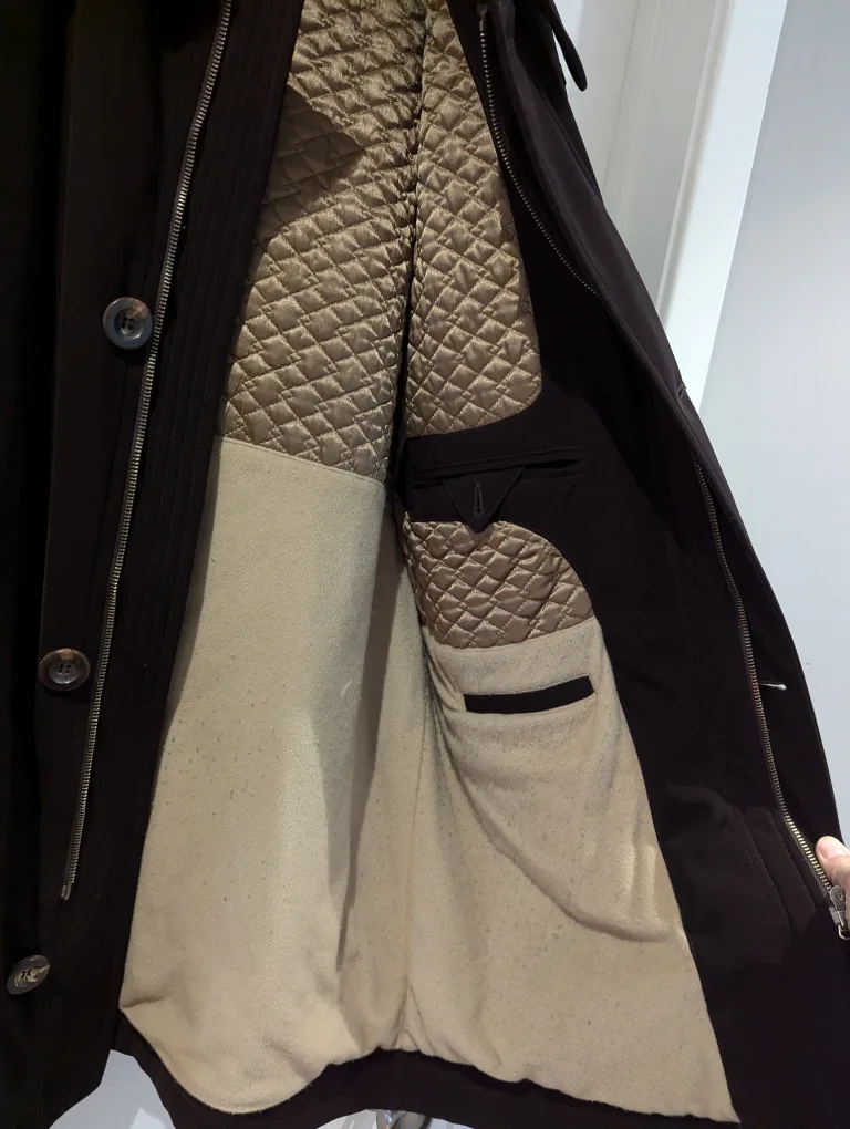 Men's Dark Brown Car Coat image indicator(3)