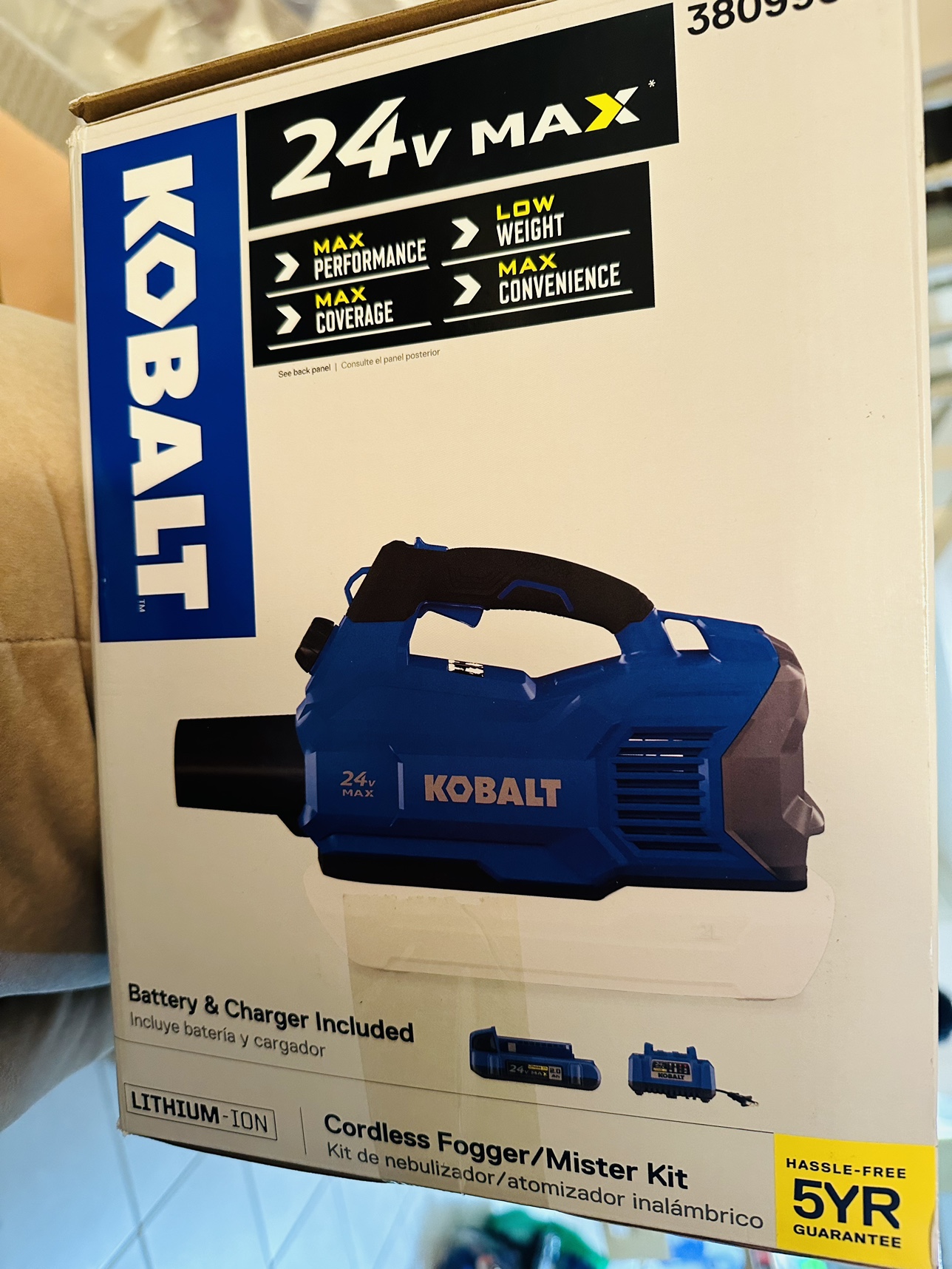 Kobalt 24V Max Cordless Fogger/Mister Kit - photo 2