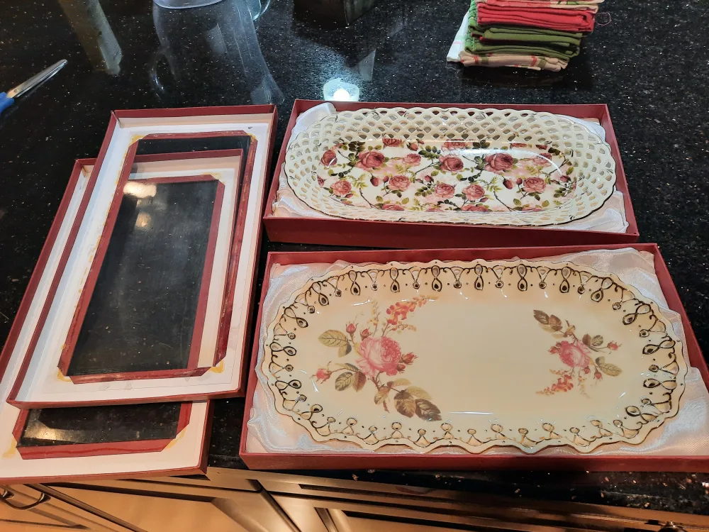2 new serving plates, $15 for both thumbnail