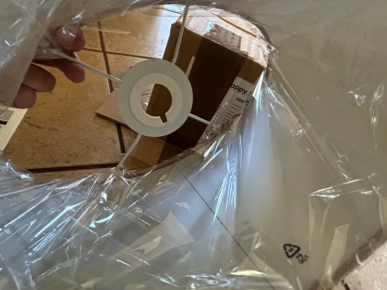 12" Grey Linen Oval Lamp Shade image indicator(5)