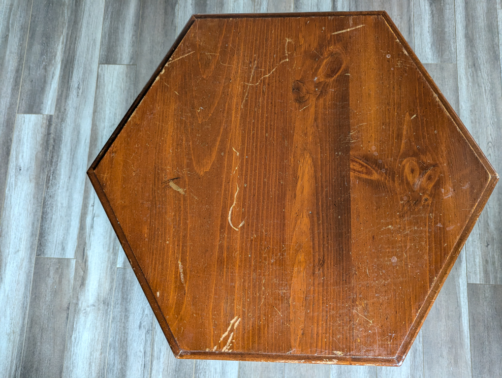 Pair of Hexagon End Tables - photo 3