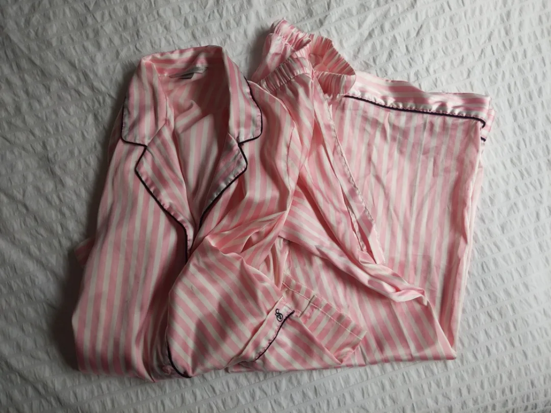 Victoria Secret Striped Pajama Set thumbnail