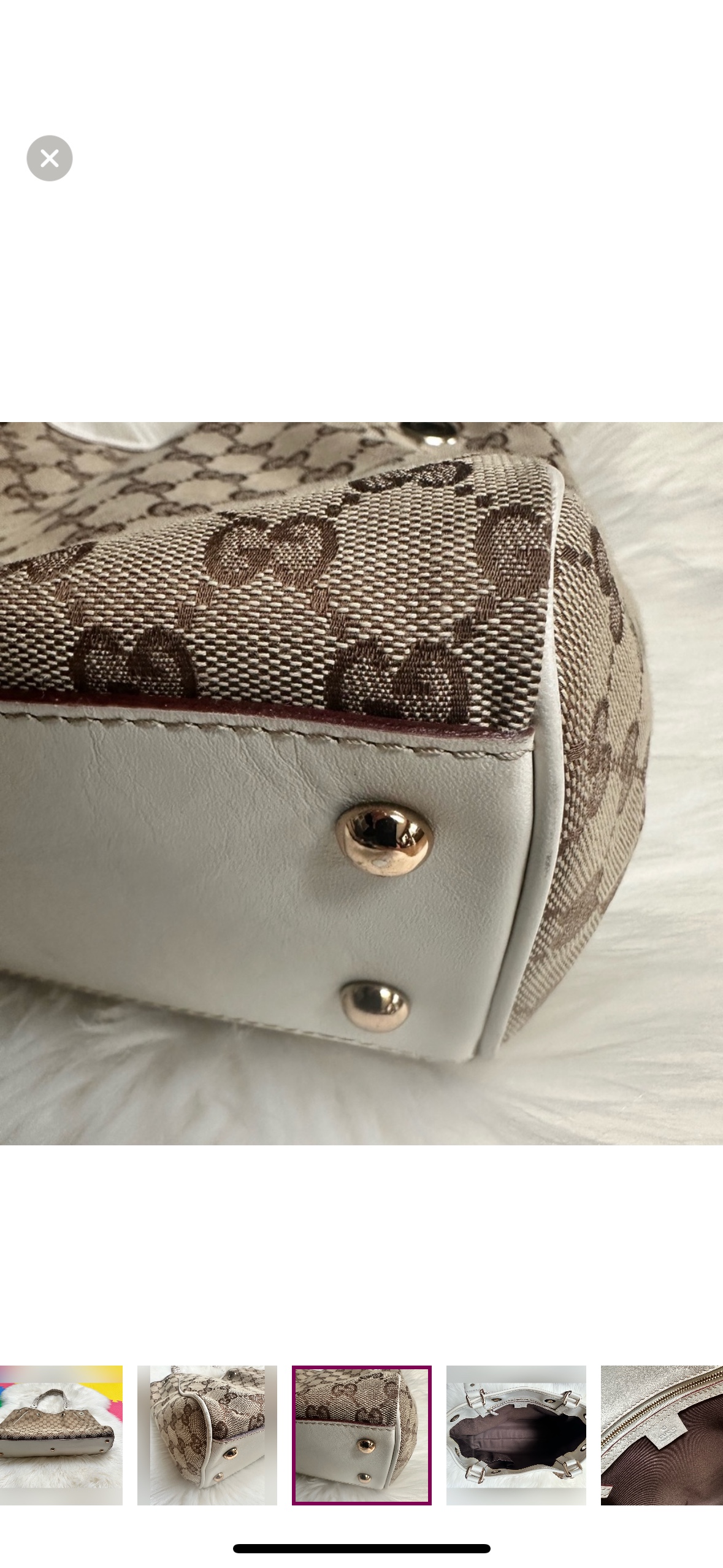 Gucci GG Canvas Braided Handle Tote Bag - photo 4