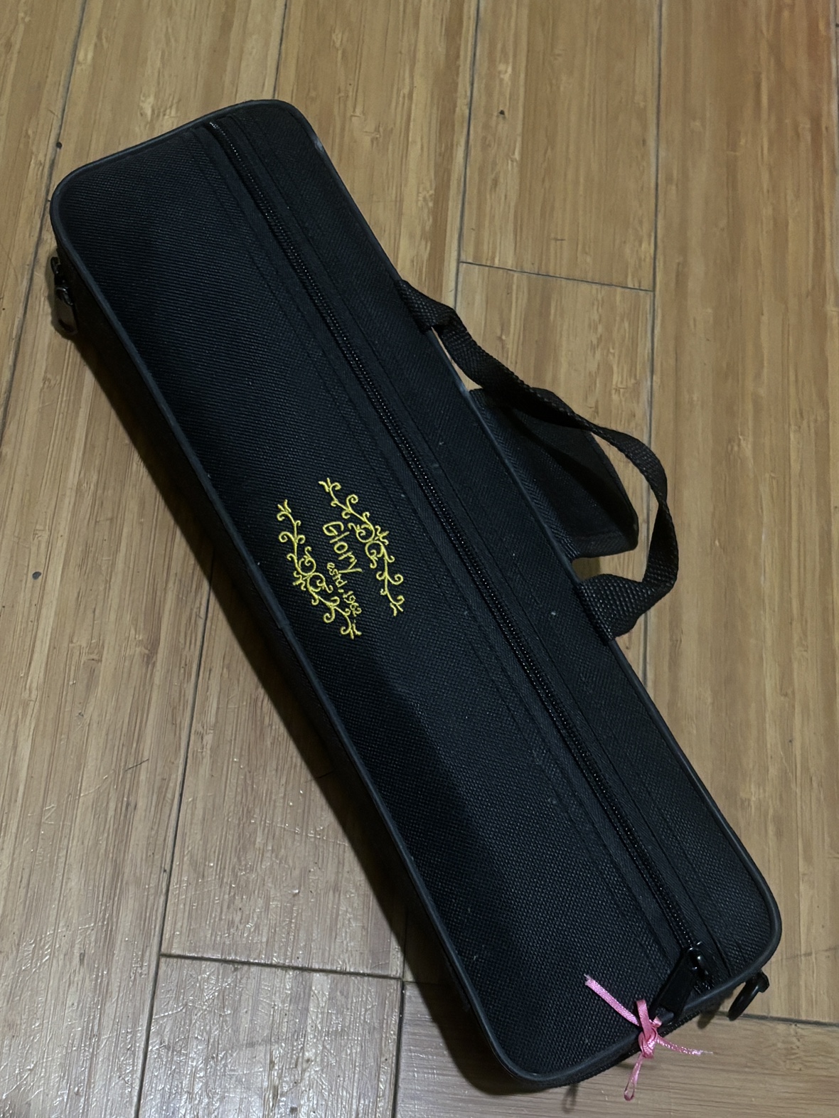 Silver and Gold Dual Tone Flute With Case - photo 4