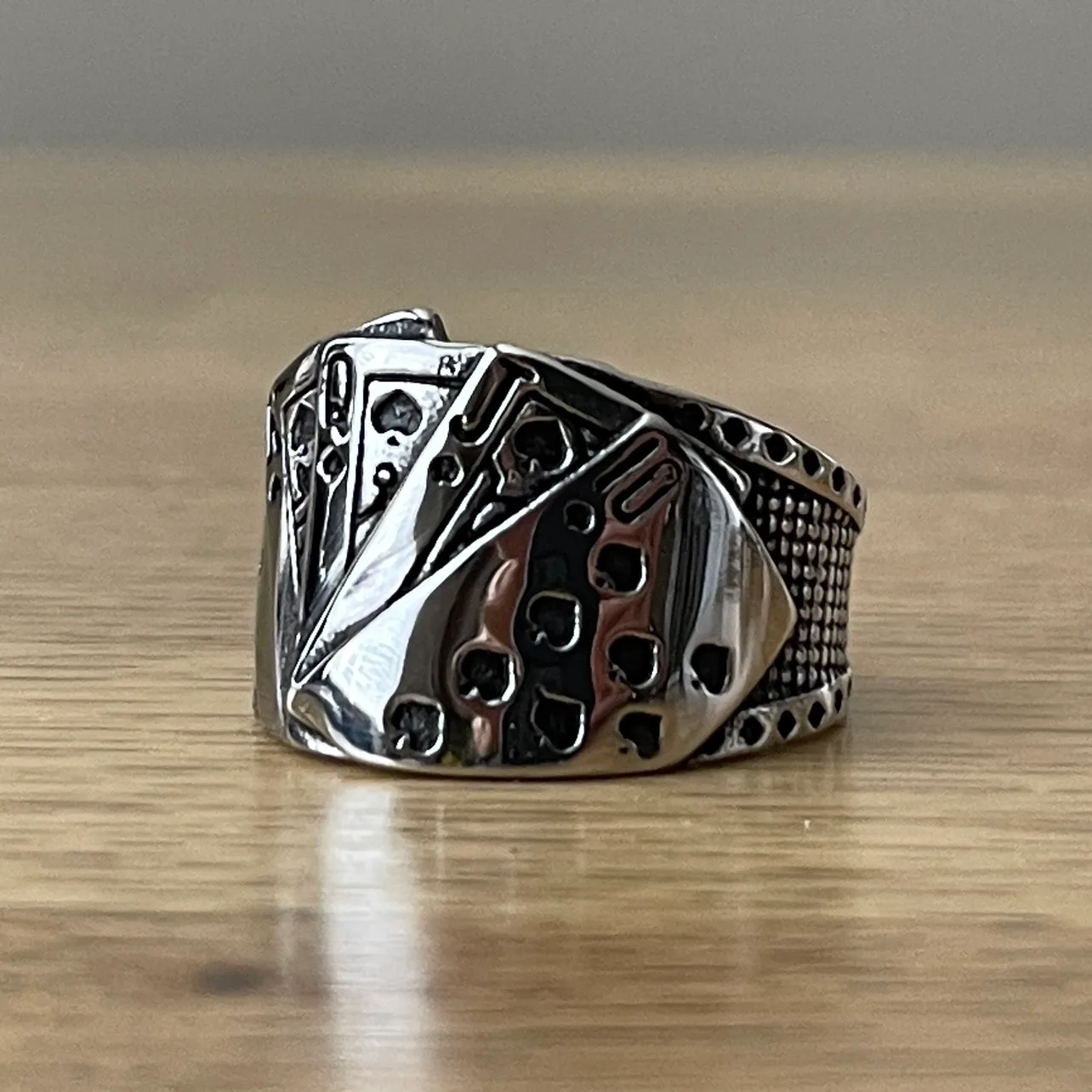 Straight Flush Stainless Steel 316 ring (size 13) thumbnail