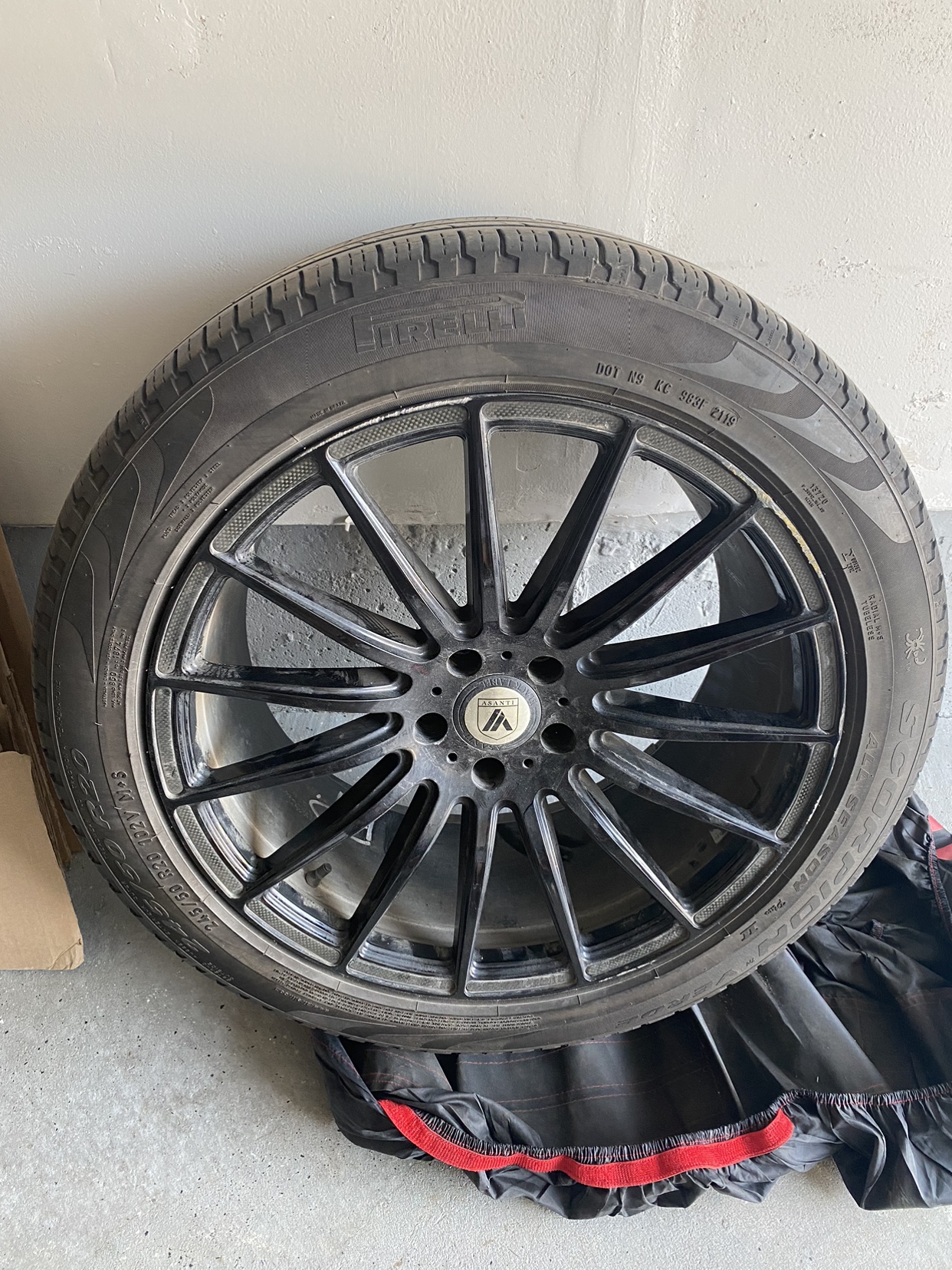 20 Inch Black  Asanti Wheels with Tires - photo 2