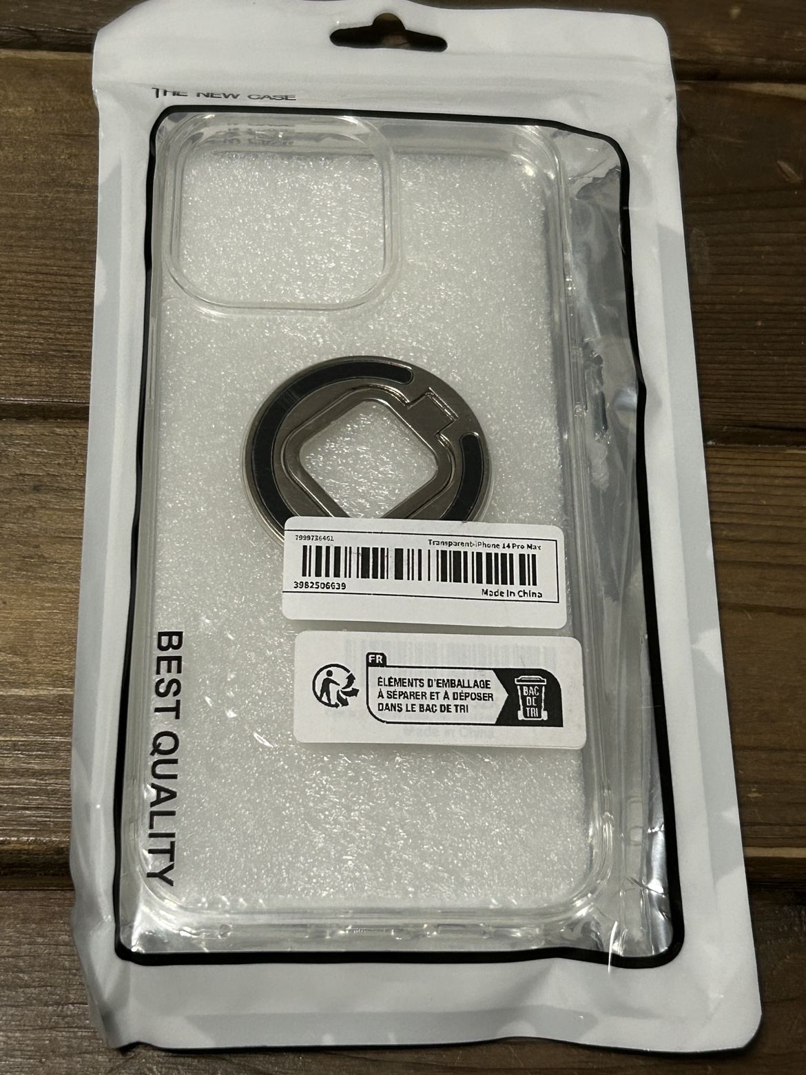 iphone 14 pro max Clear Phone Case with Ring Holder