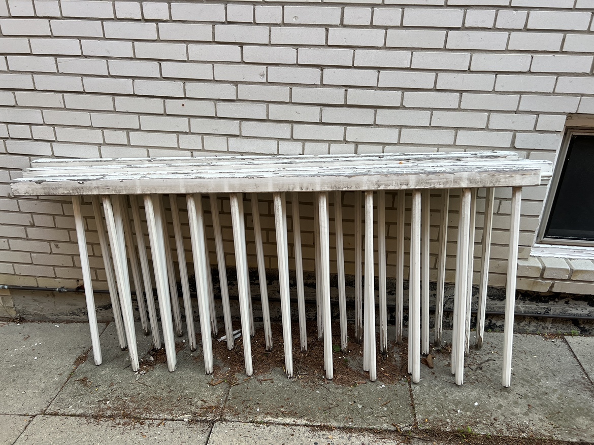 White Wooden Railing