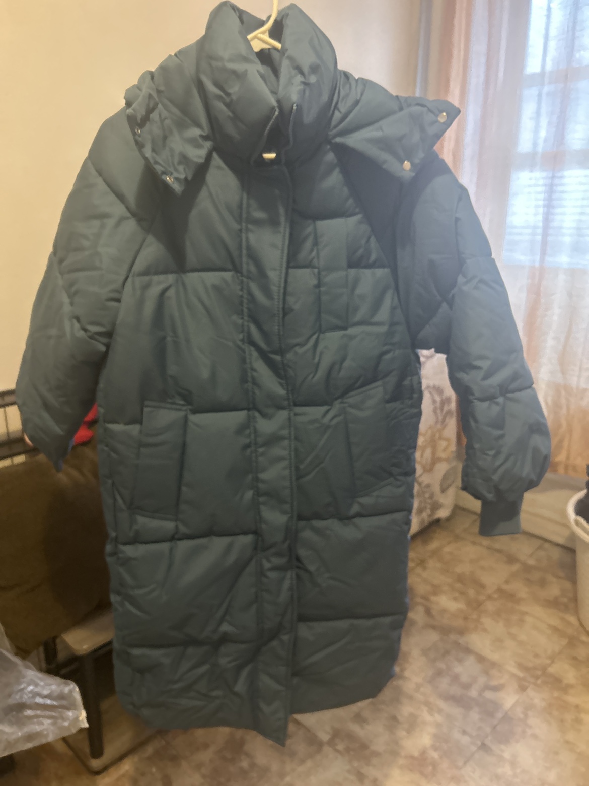 Teal Puffer Jacket